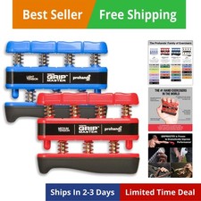 Hand Exerciser, Finger Exerciser Hand Grip Strengthener, Spring-Loaded, Finge...