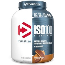 Dymatize ISO100 Hydrolyzed Whey Protein Powder, Chocolate PB, 5lb, Exp. 8/27 15.44 per gallon