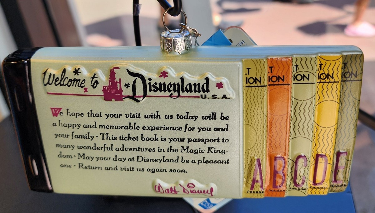 Disneyland Resort 70th Anniversary Ticketbook Ornament