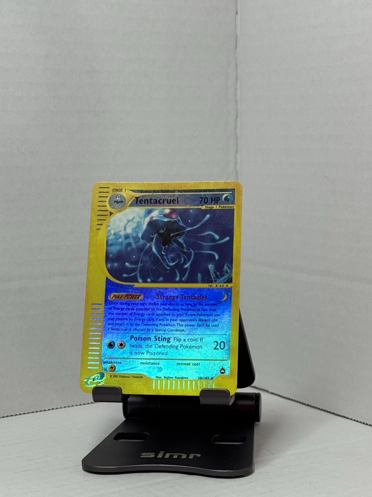 Pokemon 2003 Aquapolis Tentacruel 038/147 Reverse Holo NM Near Mint