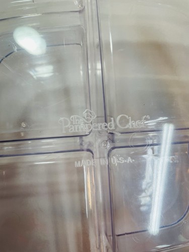 Pampered Chef Large Square Cool and Serve Divider Tray & Inserts Veggie Snacks - Picture 9 of 11