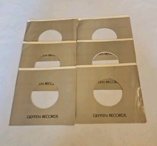 45 RPM 7" RECORD SLEEVES CO. SLEEVE 6 PACK SEE PHOTOS Geffen Records SLV363