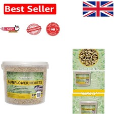 Husk-Free Sunflower Hearts Bird Food 3.2kg Tub - Attracts Wild Birds -Round 6.89 per kilo