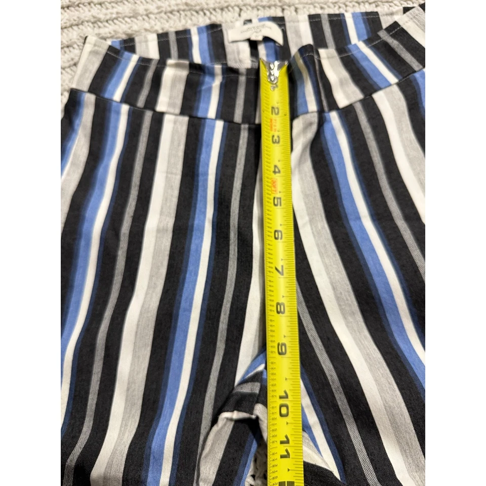 Pantalones Avenue Montaigne Bellini acampanados F1471 a rayas elásticos para mujer talla 0 Foto 4 de 4