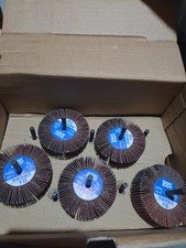 United Abrasives-SAIT 70099 2A Flap Wheel, 3 x 1 x 1/4, 60 Grit, 10-Pack