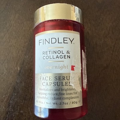 Findley-Retinol & Collagen -Face Serum Capsules- Revitalize/Brightens 60 pcs NEW