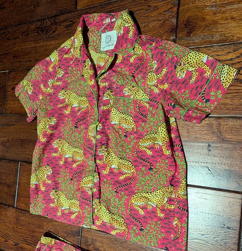 Printfresh Anthropologie Bagheera Short- Sleeve Sleep Set Pajamas Size Medium - Picture 8 of 20