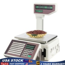 Digital Deli Meat Food Computing Retail Price Scale 66LBs Retail with TD printer