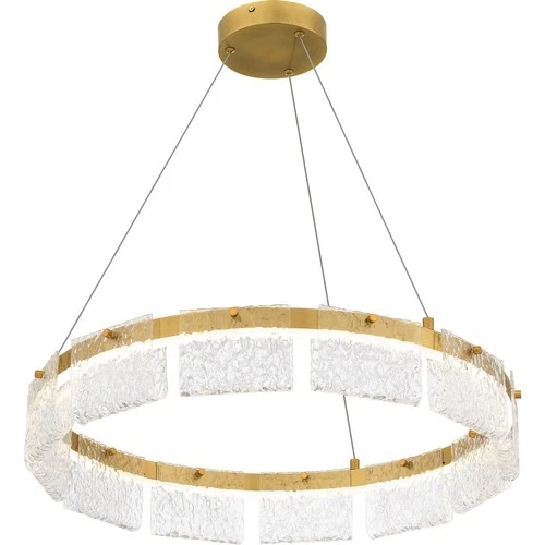 Brushed Gold LED Pendant from the Alice Collection - Picture 4 of 6