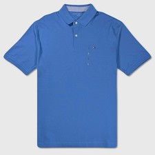 Tommy Hilfiger 2-Button Polo Shirt - NWT Mens Size Large Blue - 48938-G9
