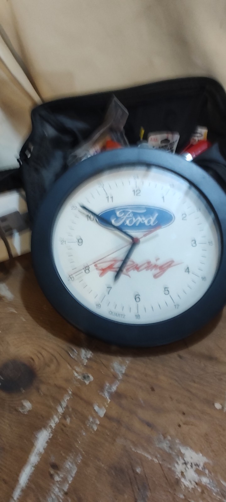 VINTAGE Authorized Ford Sales & Service Desk Clock 
