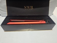 Soleil Metallic Rubberized Hair Straightener ...