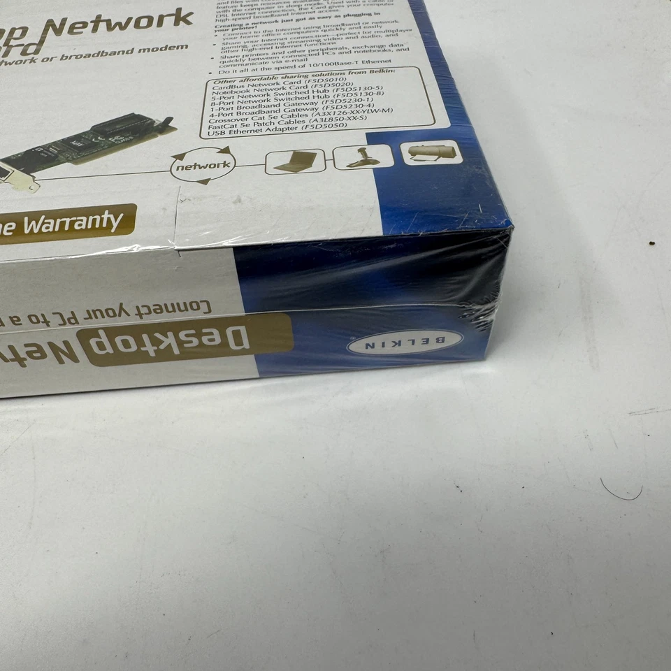 Vintage Belkin Desktop Network PCI Card 32 Bit 10/100BT Ethernet Home/Office - Image 3 of 3