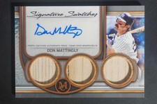 2023 Topps Museum Don Mattingly Signature Swatches Triple Relic Auto /25 DZ2237
