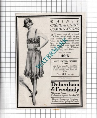 Debenham & Freebody London Small Advert  - 1918