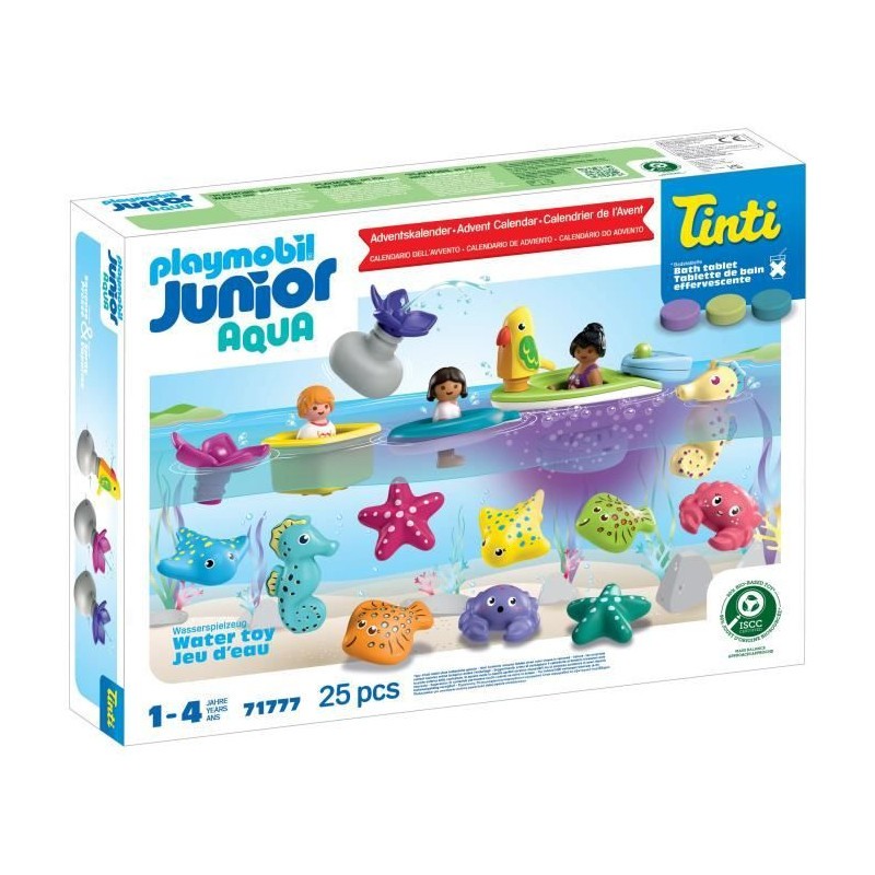 Jouet de bain Playmobil Junior 71777 calendrier de l'Avent enfant 4 ans JUNIOR & Tinti