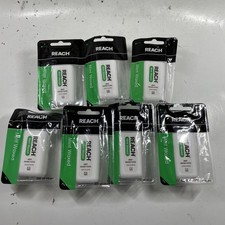LOT OF 7 REACH MINT WAXED DENTAL FLOSS 200yd Each  1400yd TOTAL NEW IN PACKAGE