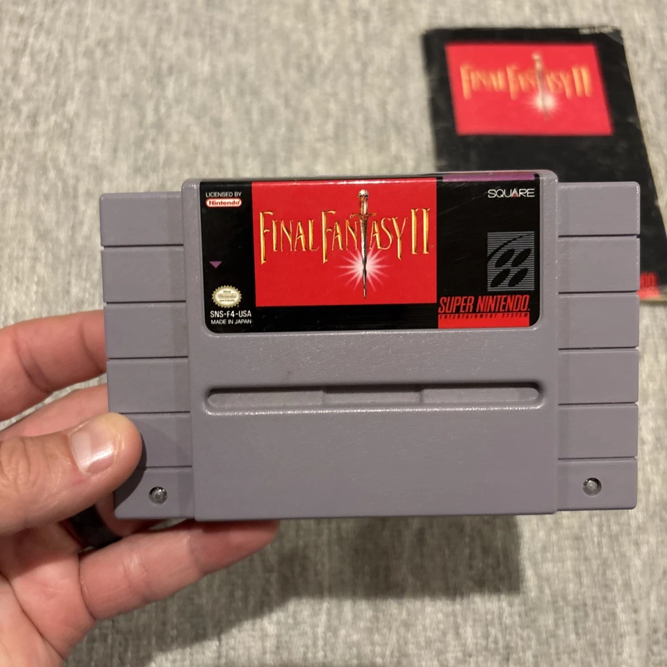 FINAL FANTASY II (SNES) Game - Includes game,manual, poster - TESTED! - Image 2 of 4