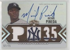 2012 Triple Threads Future Phenoms Auto Relics Sepia 57/75 Michael Pineda 2s2