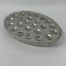 Aluminum and Plastic Deviled Egg Chiller Tray Holds 23 Deviled Egg Pieces