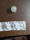 2025 P Brilliant Uncirculated Kennedy Half Dollars # 14, 15 & 18 Lot Of 3