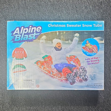 Alpine Blast Christmas Sweater Inflatable Snow Tube Kids Red/Green/White 58.5x46