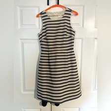 J. Crew Cream and Denim Blue Dress-size 0