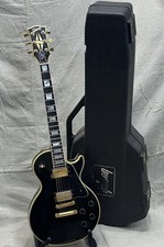 Vintage 1985 Gibson Les Paul Custom Black Beauty Electric Guitar With Case