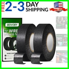 2 Rolls High Temp Wire Harness Tape 100FT Total OEM-Grade Automotive Cloth ...