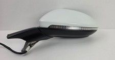 VOLKSWAGEN GOLF MK7 MK7.5 2013-2020 LEFT PASSENGER WING MIRROR WHITE 15 PIN OEM