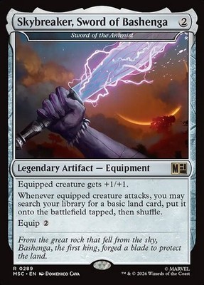 Skybreaker, Sword of Bashenga Marvel Super Heroes Commander Magic MTG