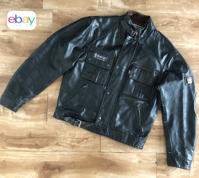 Belstaff COUGAR leather jacket, VINTAGE, USED, English Made & Designed, size L