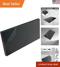 Versatile Black HDPE Plastic Sheet 12"x12" - Strong, Water Chemical Resistant