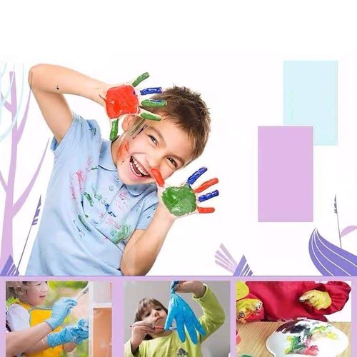 Multipurpose Disposable Nitrile Gloves for Kids of 5-12 Years Students, Powde... - Picture 5 of 7