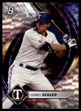 Corey Seager 2022 Bowman Platinum #50 Rangers MLB READ FREE SHIP AutographDen