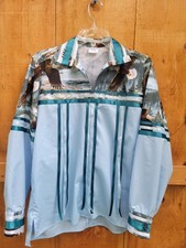Mens' small/Boys' XL ribbon shirt eagle print powwow regalia FREE SHIPPING