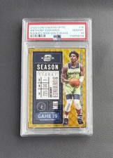 ANTHONY EDWARDS 2020 CONTENDERS OPTIC #16 GOLD WAVE PRIZM ROOKIE RC PSA 10 💎