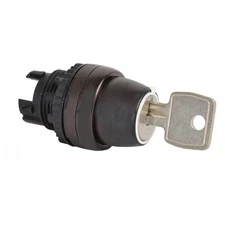 Baco Controls L22LH00-3E10 22mm 2 Pos Maint Key Sw Black Bezel MFGD