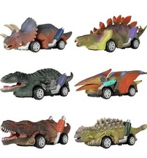 dinobros dinosaur toy pull back cars Lot Of 6