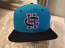 New Vintage NEW ERA Pro Model NBA Charlotte HORNETS Hat, BLACK & BLUE, SnapBack