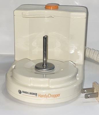 Black Decker Handy Chopper HC-20 BASE ONLY White Vintage TESTED WORKS GREAT