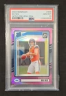 2024 Panini Donruss - Rated Rookie Bo Nix #369 Optic Preview Pink Prizm (RC)
