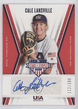 2019 Panini USA Baseball Stars & Stripes /299 Cale Lansville #15U-CA Auto 16cj