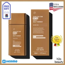 Allies of Skin Daily SPF 50 Daily Self Tanner for Face 1.7oz NEW IN BOX
