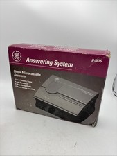 GE 2-9815A Black Single Microcassette Telephone Answering Machine System