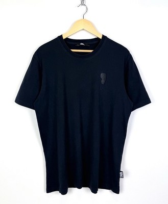Karl Lagerfeld Crew Neck Short Sleeve T-Shirt Men s Size 3XL Navy Blue Top Logo