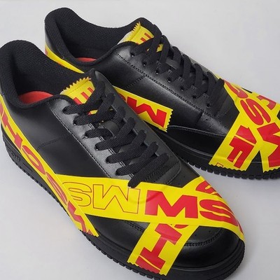 MSCHF TAP3 Black Sneakers Men s Size 9 Low Top Leather Lace Up Shoes. Rare & NWB