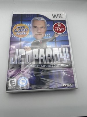 Jeopardy! Nintendo Wii Game Sealed Over 2,400 Clues THQ Alex Trebek Wii Speak