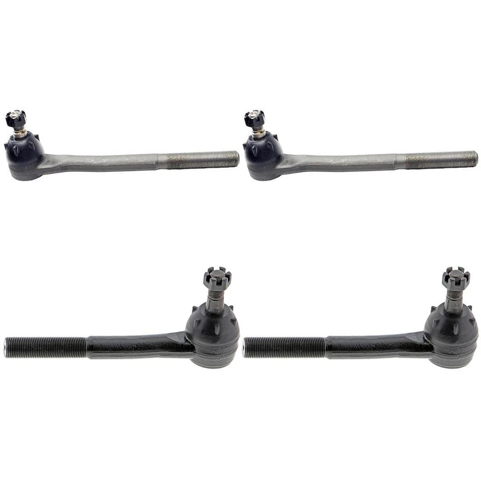 Se adapta a camioneta Chevrolet C10 1971 1972 4 piezas extremos de varilla de amarre interior delantero exterior Mevotech Foto 2 de 4