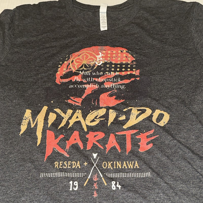 Karate Kid Miyagi-Do Karate 1984 Reseda + Okinawa Shirt XL